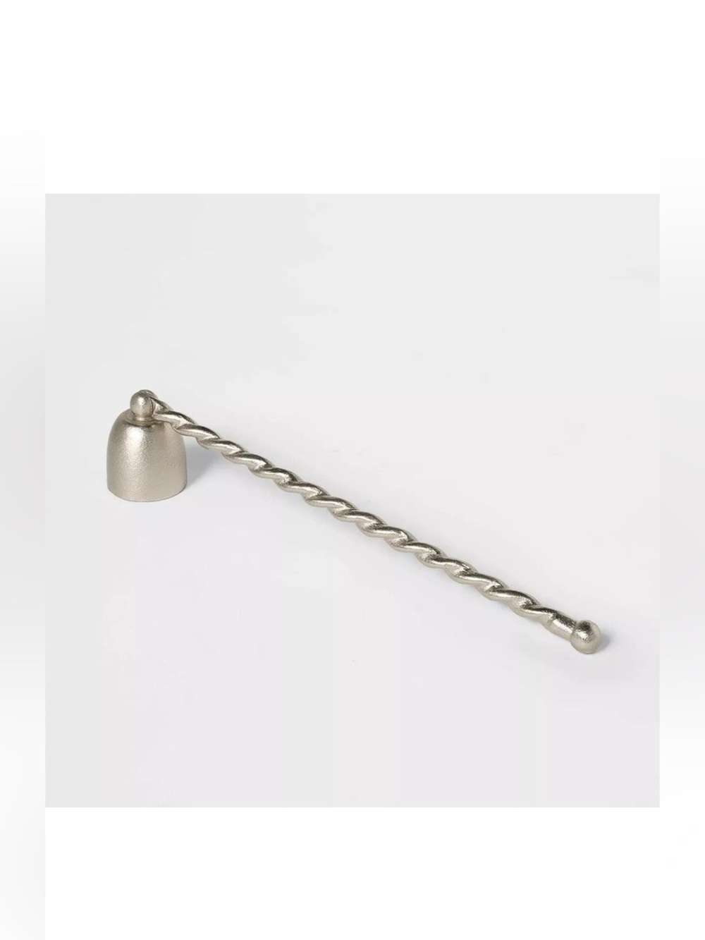 NWT Cast Metal Candle Twisted Silver Snuffer - Threshold Studio McGee Target